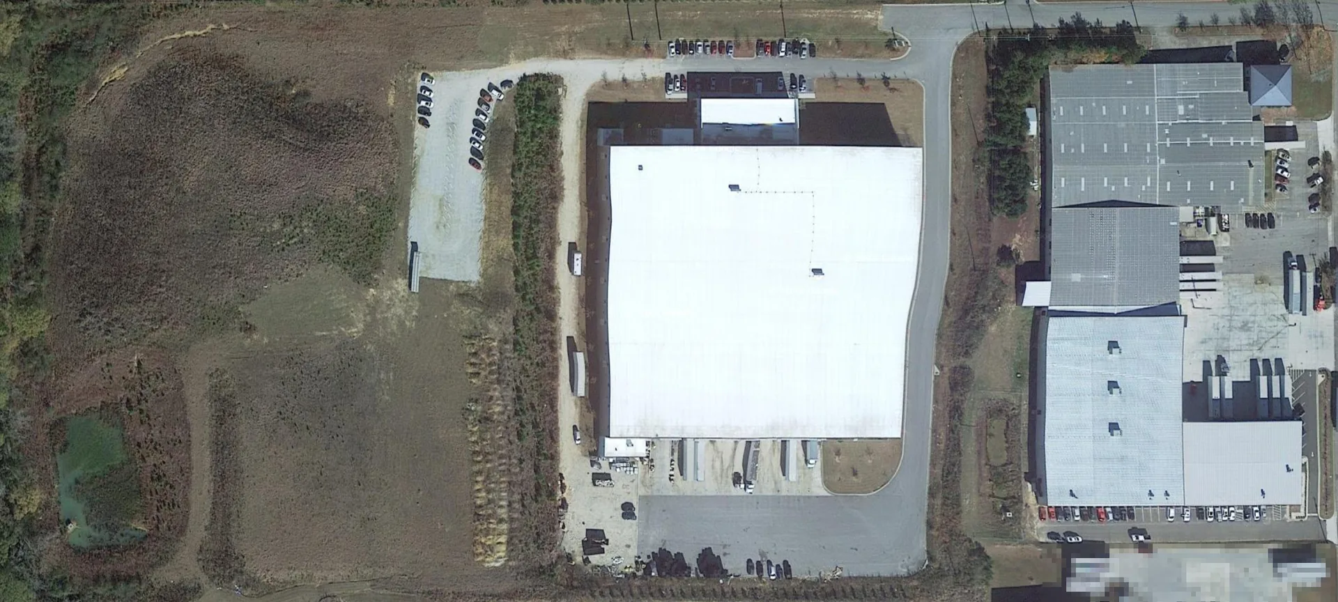 Aerial view of the AGS America facility