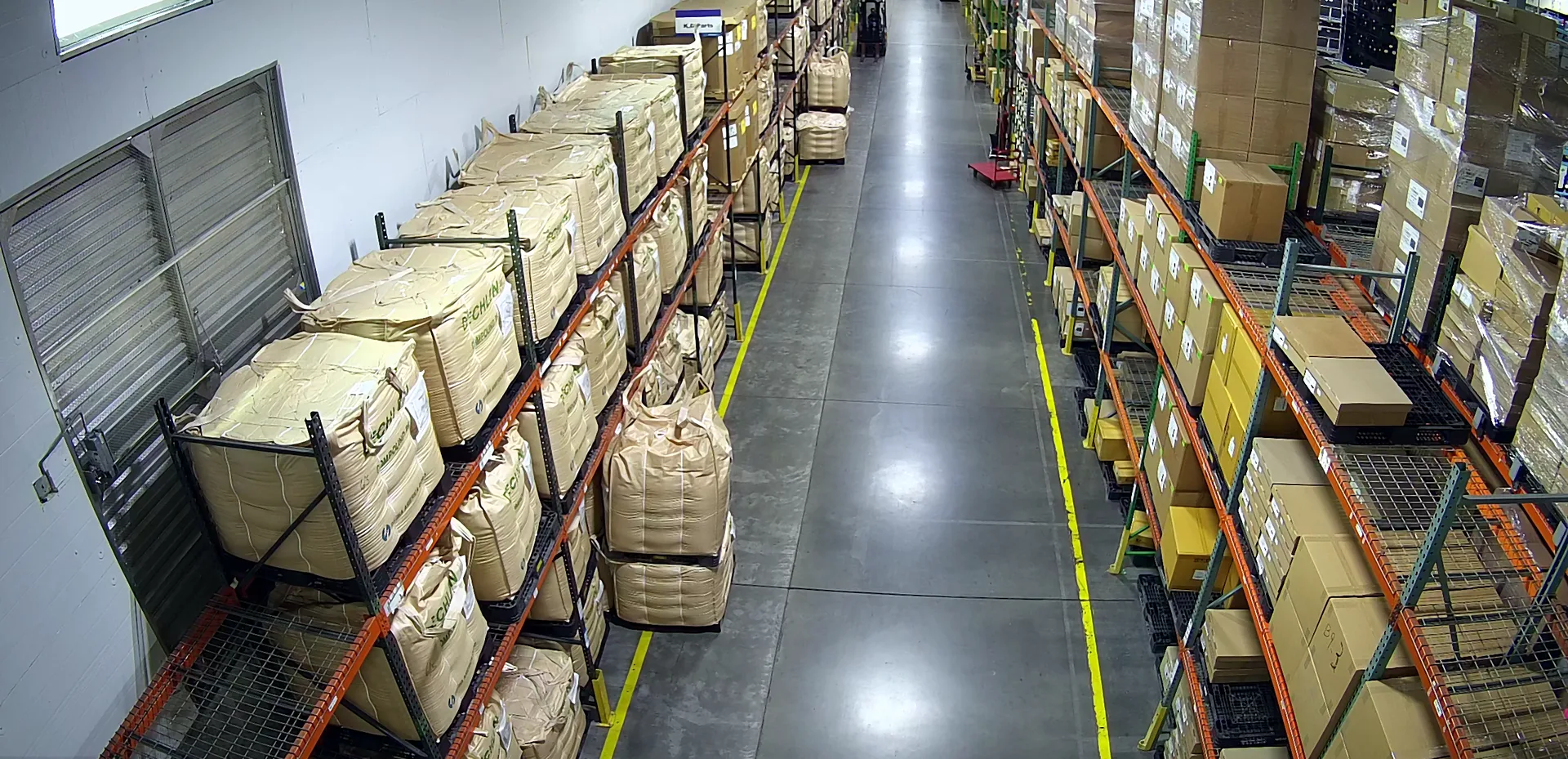 Raw and sub-material warehouse racking